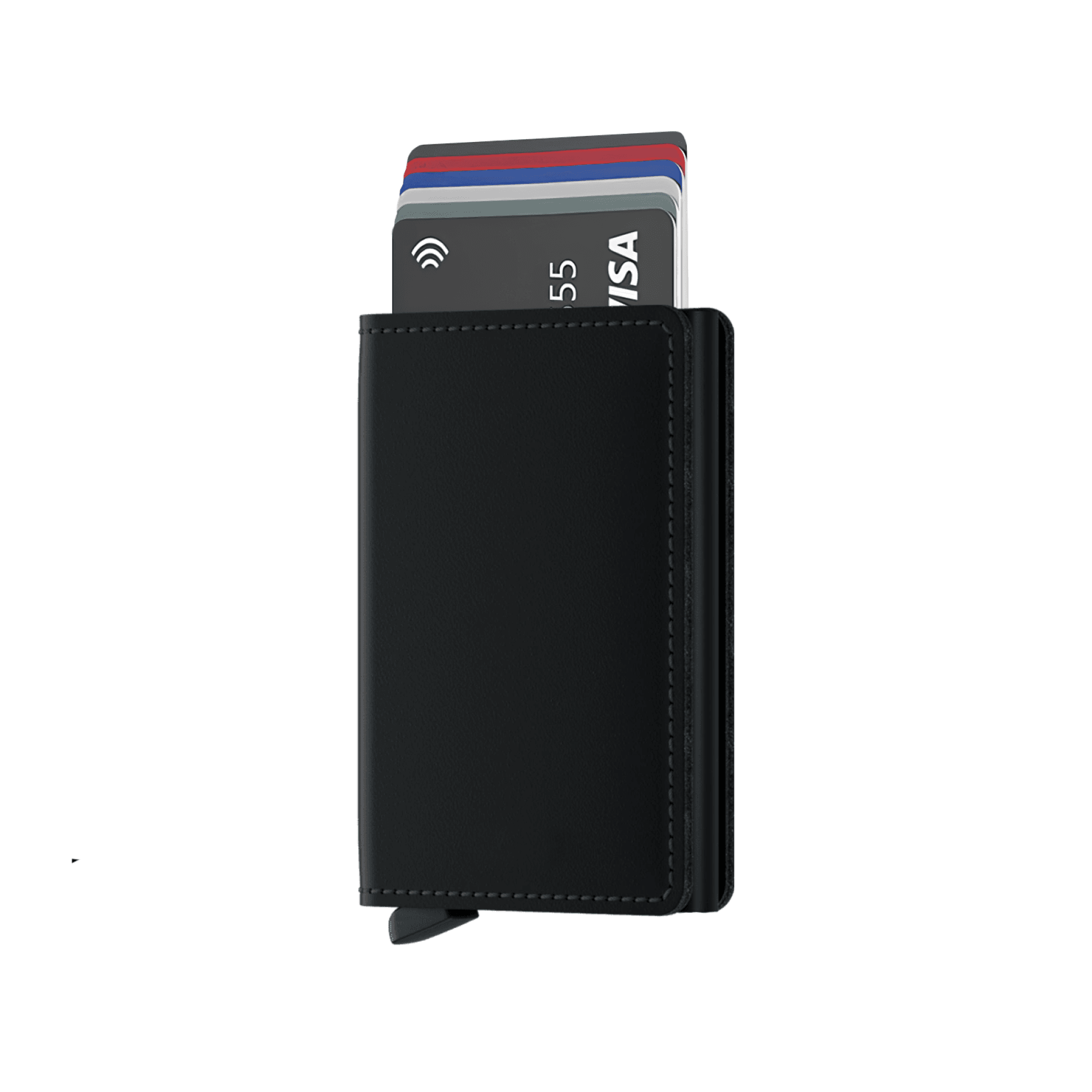 RFID Blocking Leather Wallet for Men | Pop-Up Card Mechanism