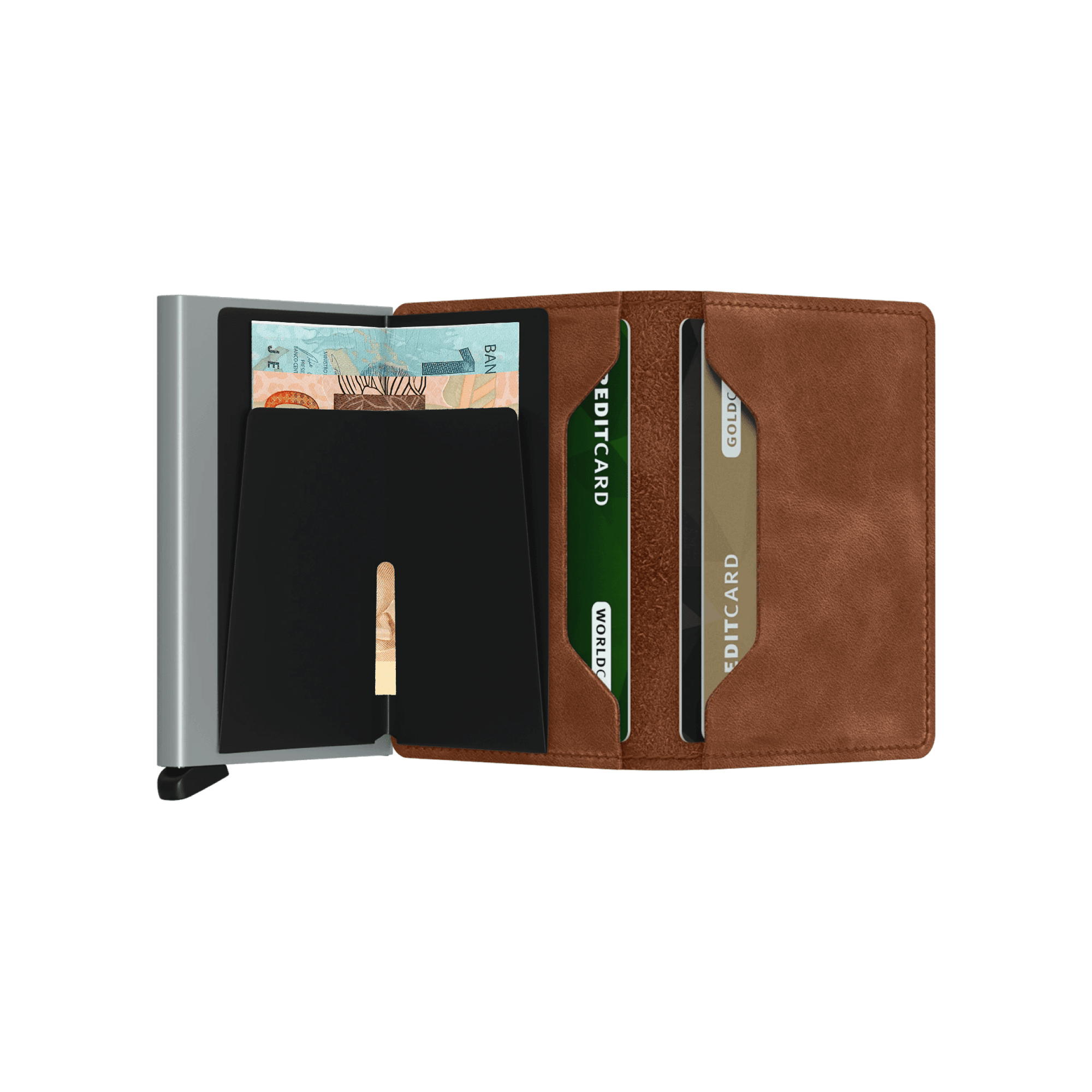 RFID Blocking Leather Wallet for Men | Pop-Up Card Mechanism