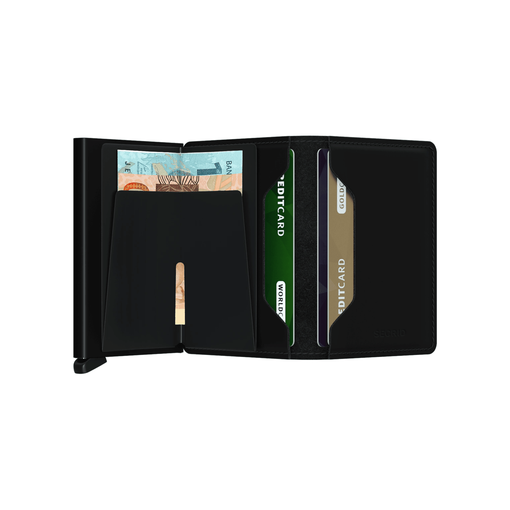RFID Blocking Leather Wallet for Men | Pop-Up Card Mechanism