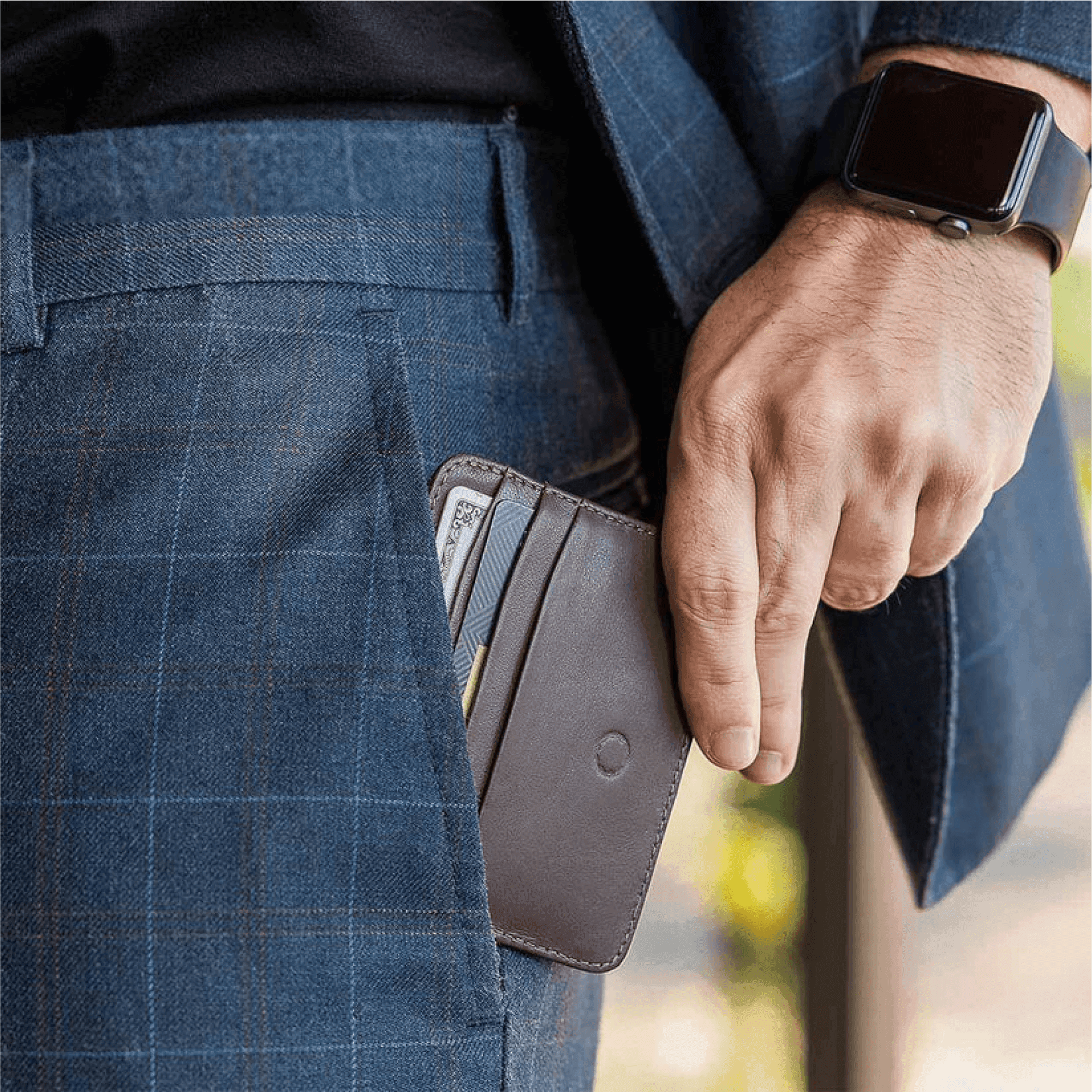 Ultra-Thin Genuine Leather Minimalist Wallet | 6 Card Slots